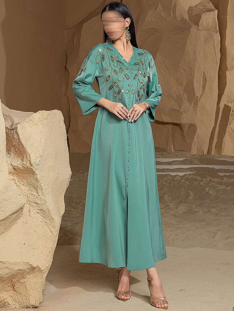 BA4047 Green Jade Jalabiya
