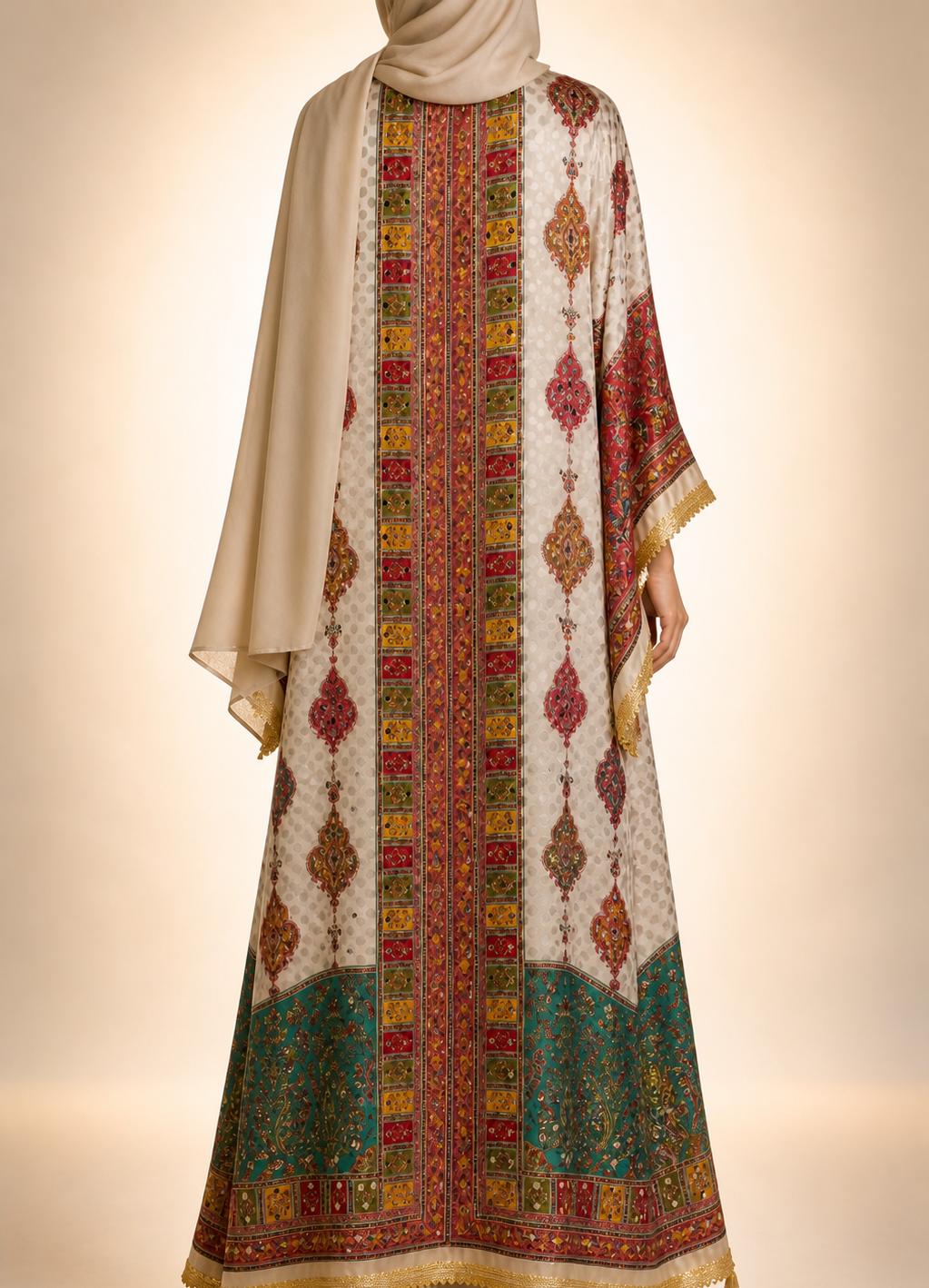 Cream Zareen Abaya