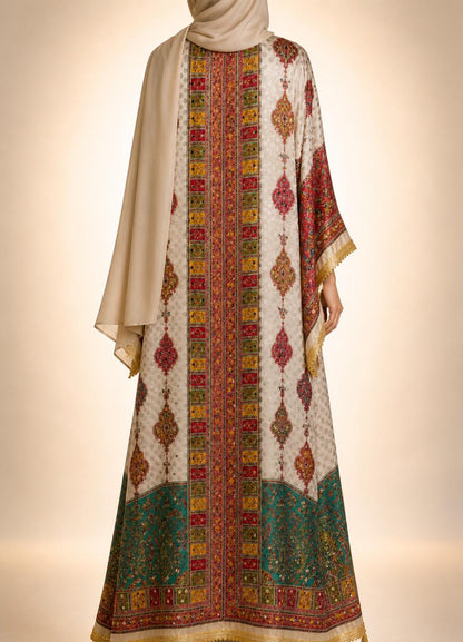 Cream Zareen Abaya
