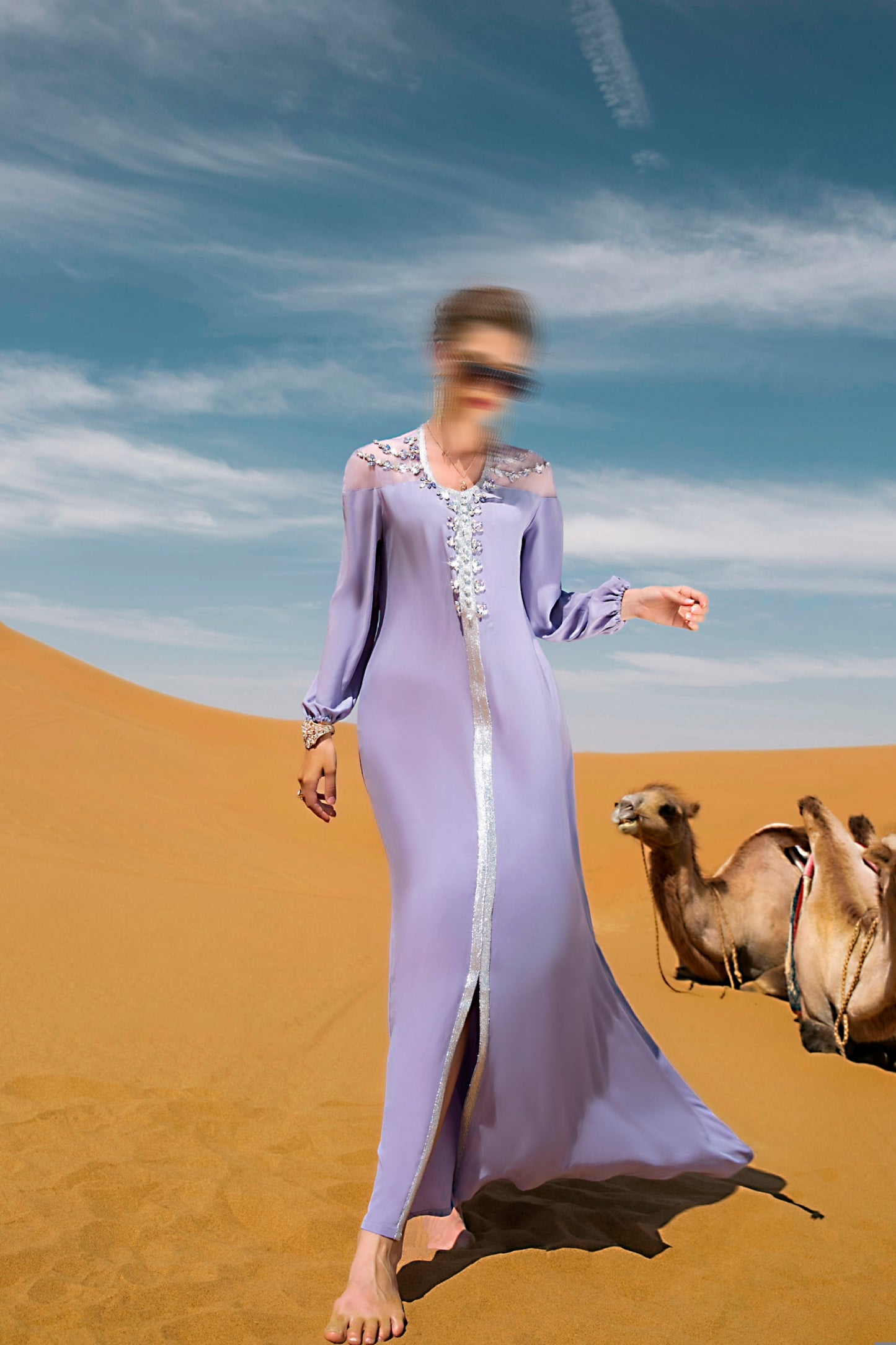 BA7049 Lavender Allium Dress