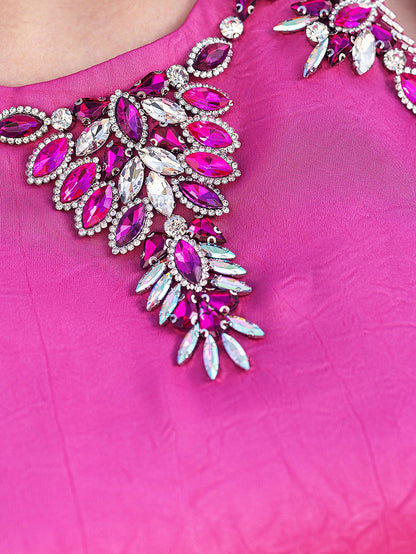 BA5203 Pink Lantern Dress