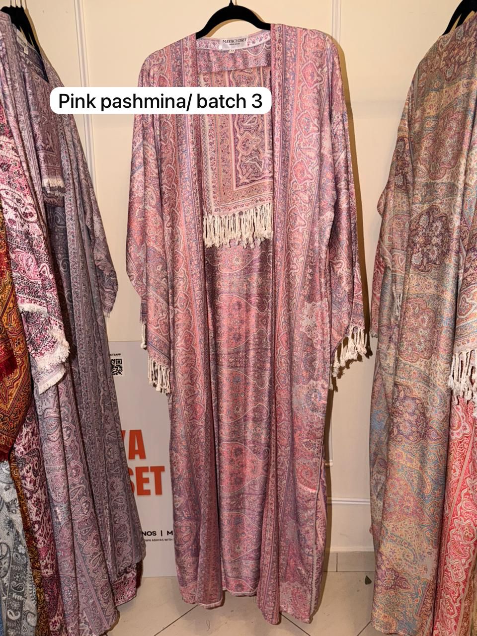 Pink Pashmina Abaya batch 3