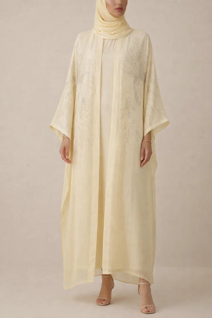 Butter Yellow Elaris Abaya