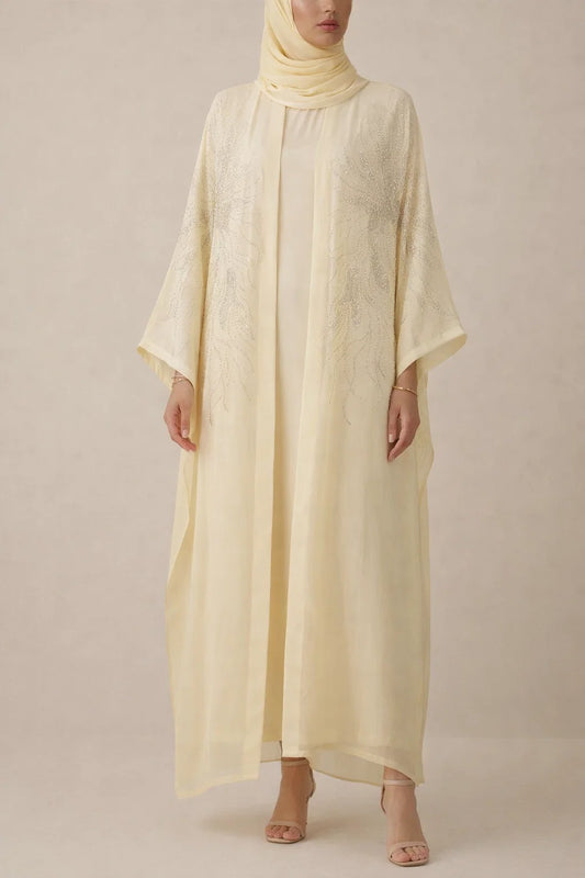 Butter Yellow Elaris Abaya