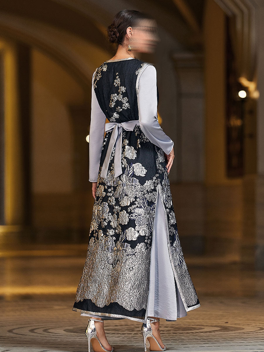 BA4109 Black Sovereign Gown Abaya