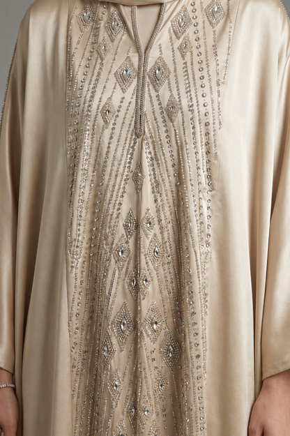 Beige Ameera Abaya