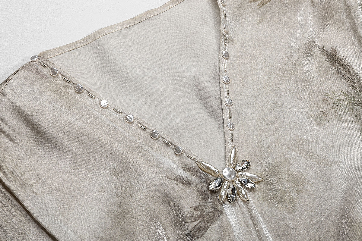 BA5006 Gray Aura Kaftan