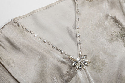 BA5006 Gray Aura Kaftan