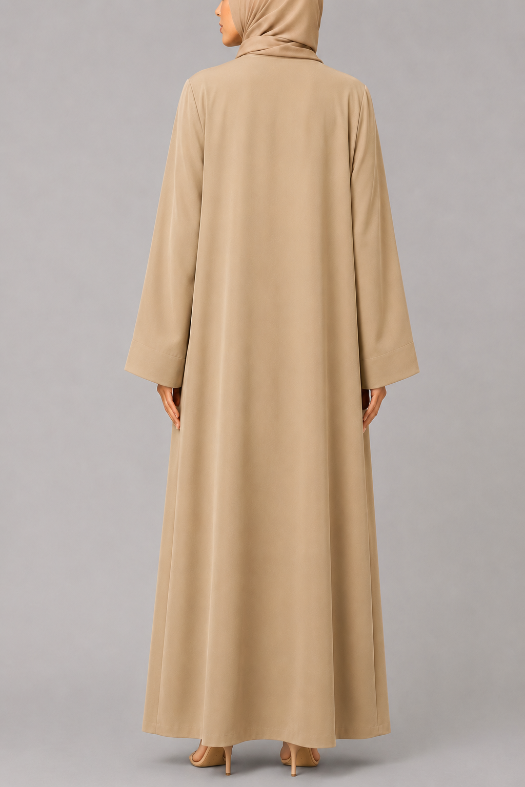 Beige Wave Abaya