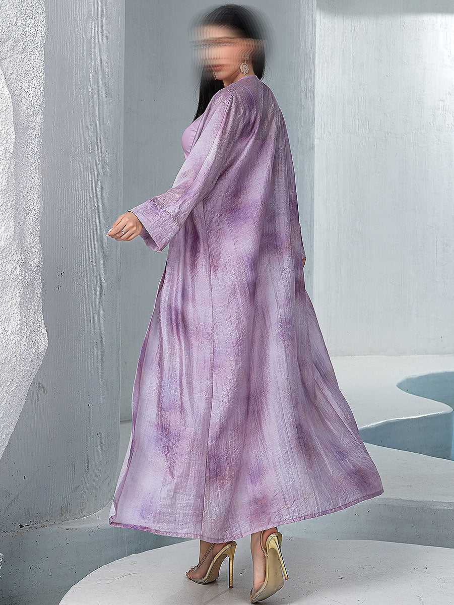 BA5051 Pink Azure Abaya