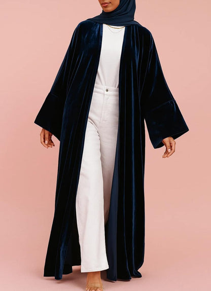Blue Velvet Reign Abaya