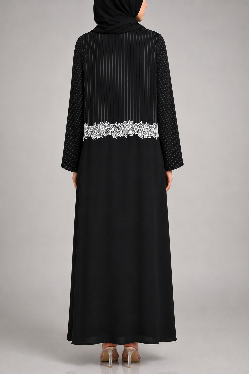 Monochrome Abaya E13J