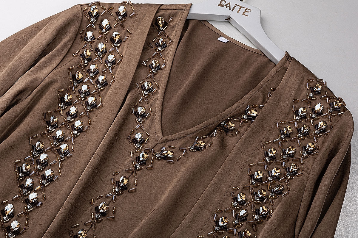 BA5148 Brown Opula Abaya