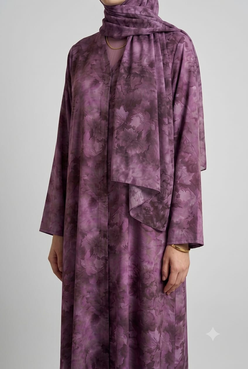 Purple Lunea Abaya