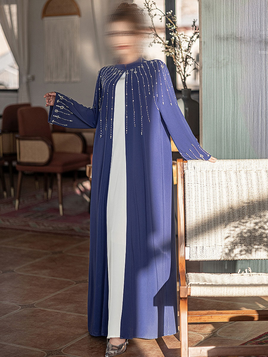 BA5230 Blue Tanzanite Abaya