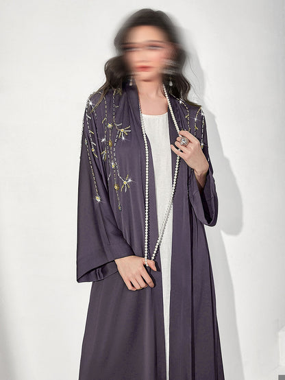 BA503 Purple Elysian Abaya