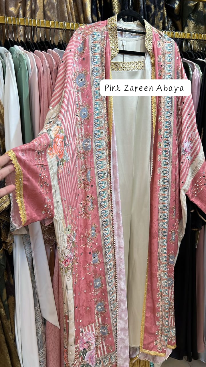 Pink Zareen Abaya