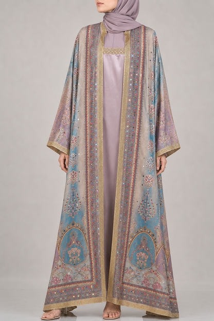 Mauve Zareen Abaya