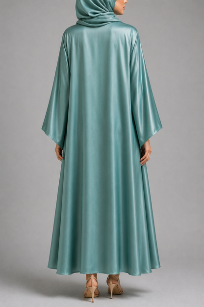 Sea Green Ameera Abaya 2
