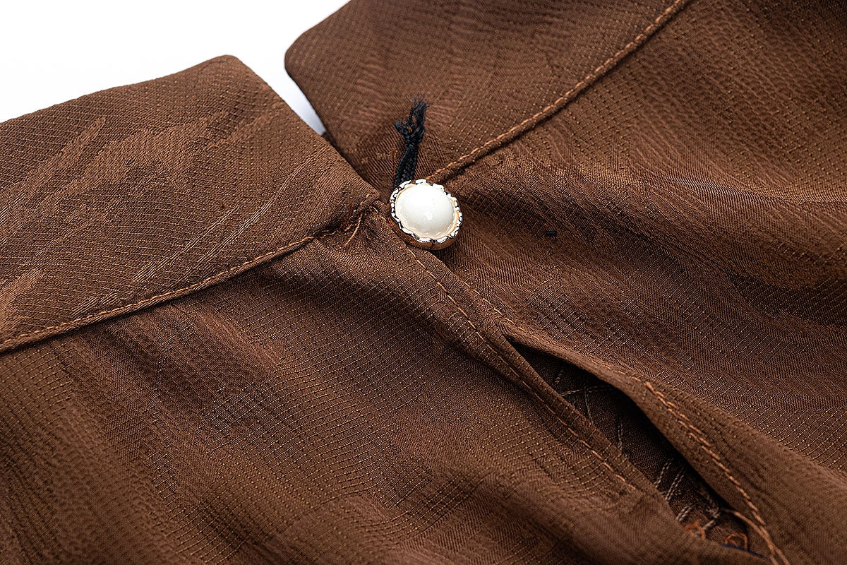 BA6079 Brown Luminary Abaya