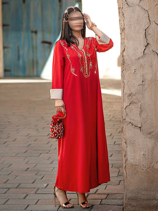 BA4117 Red Ruby Jalabiya