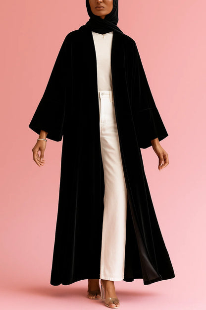 Black Velvet Reign Abaya