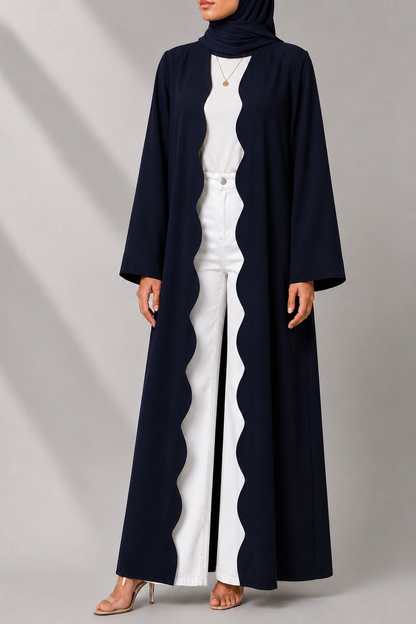 Blue Wave Abaya