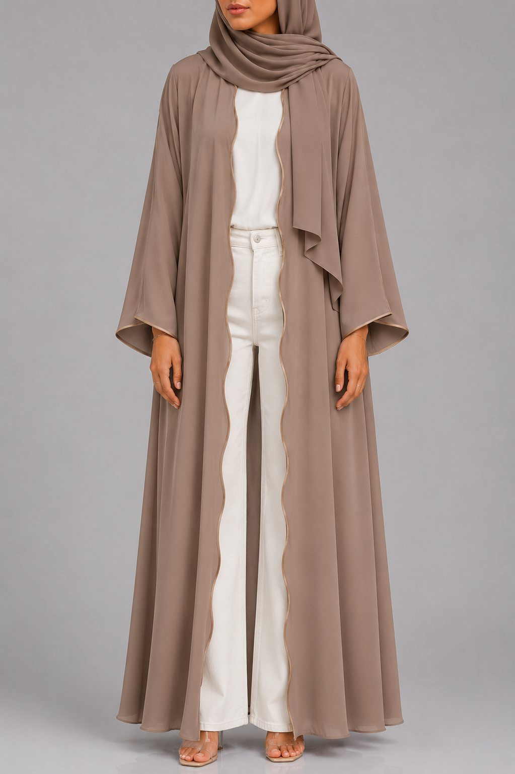 Beige IT Abaya
