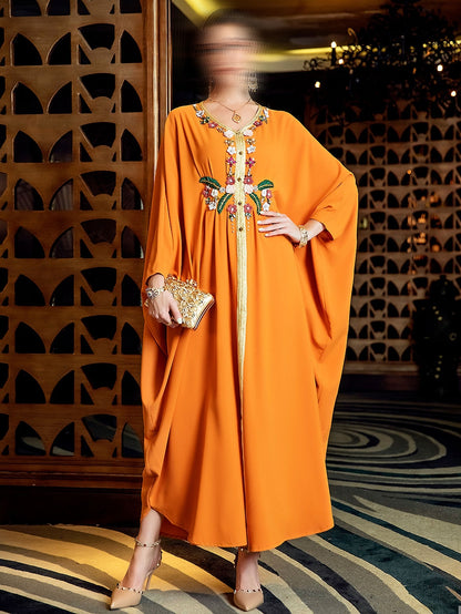 BA3107 Orange Pulchritude Kaftan