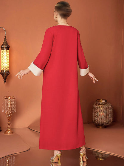 BA4117 Red Ruby Jalabiya