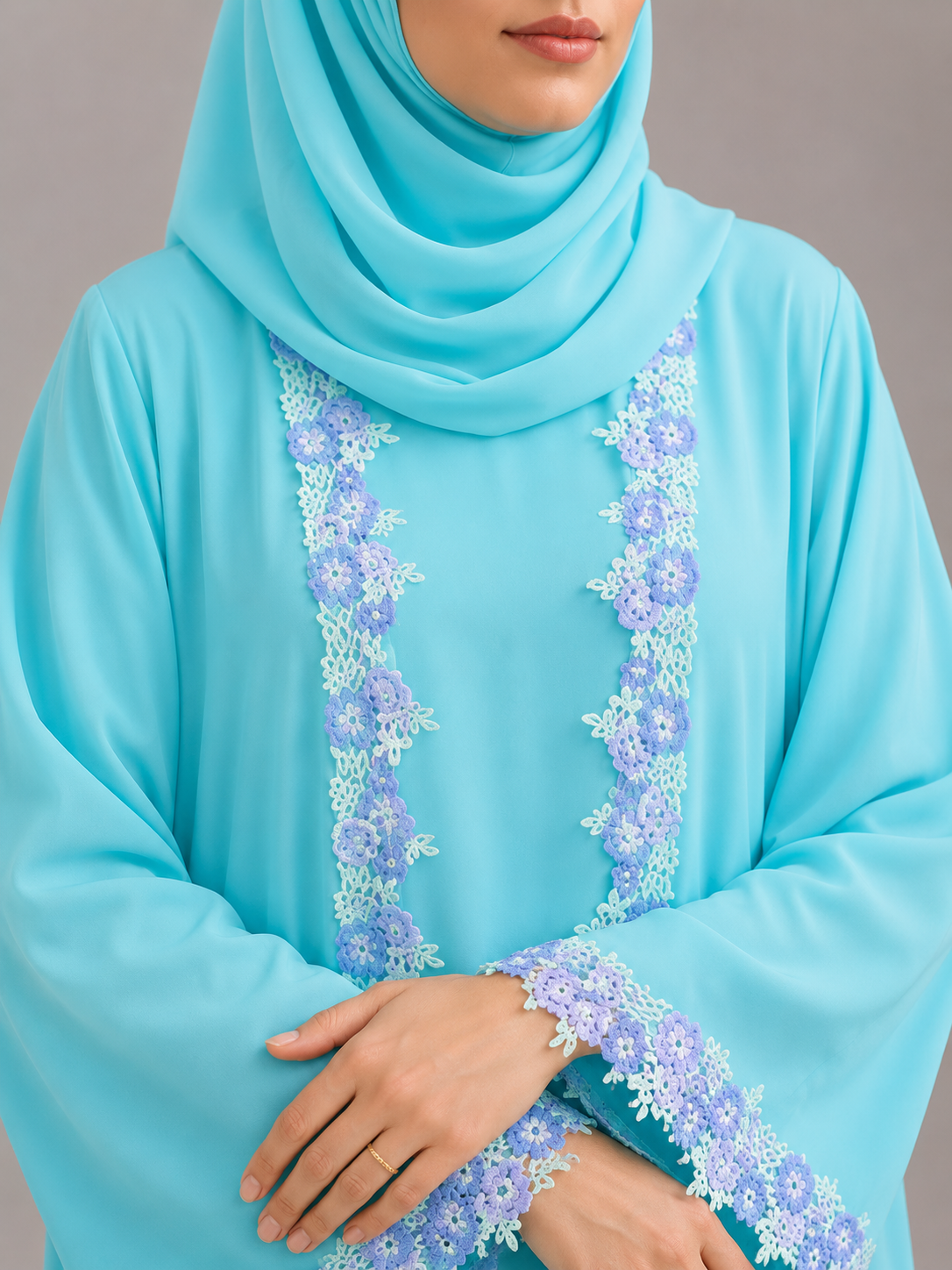 Petal Lace Abaya