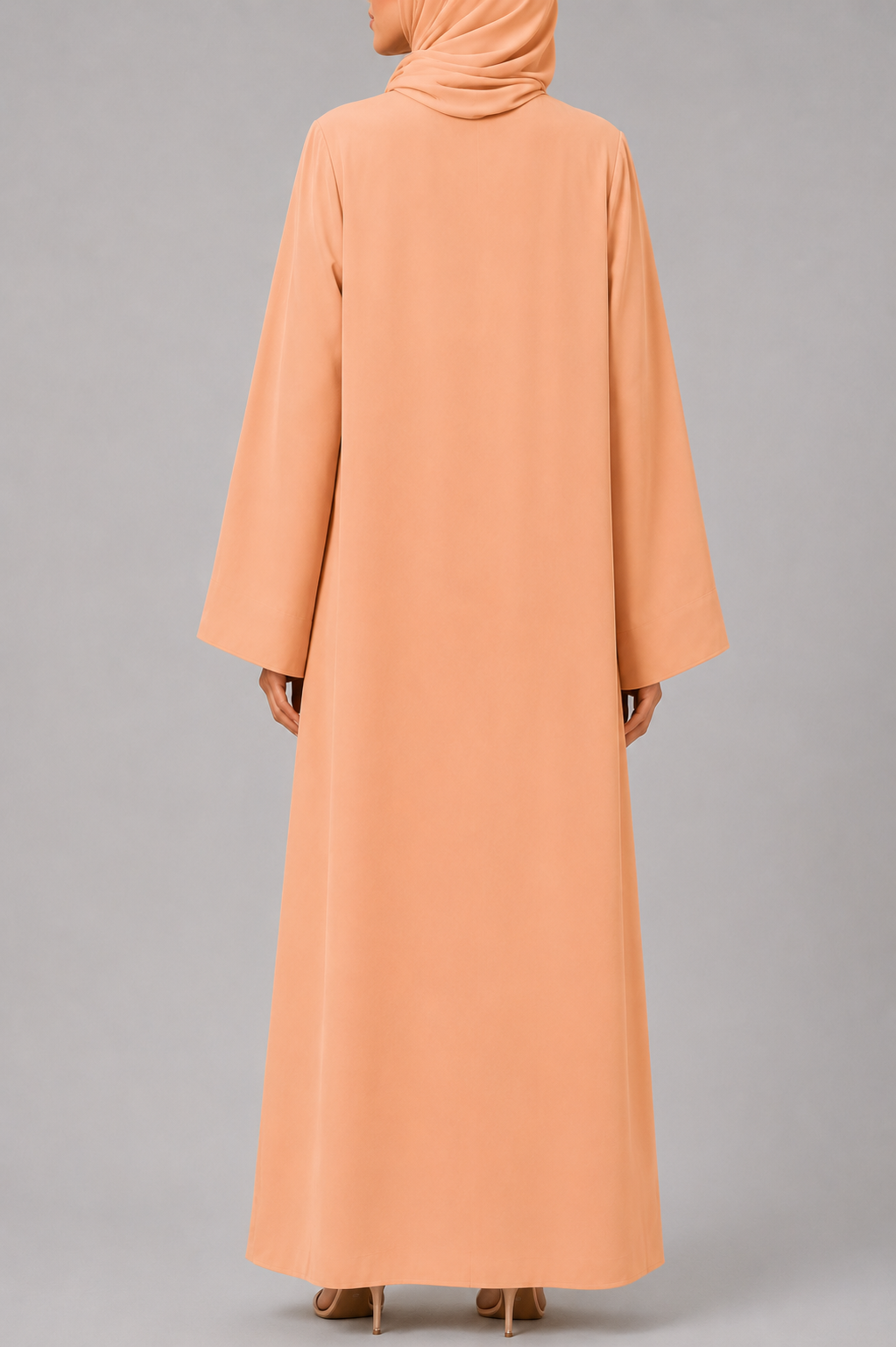Peach Wave Abaya