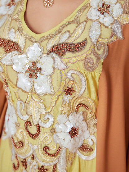 BA4128 Yellow Resplendence Kaftan