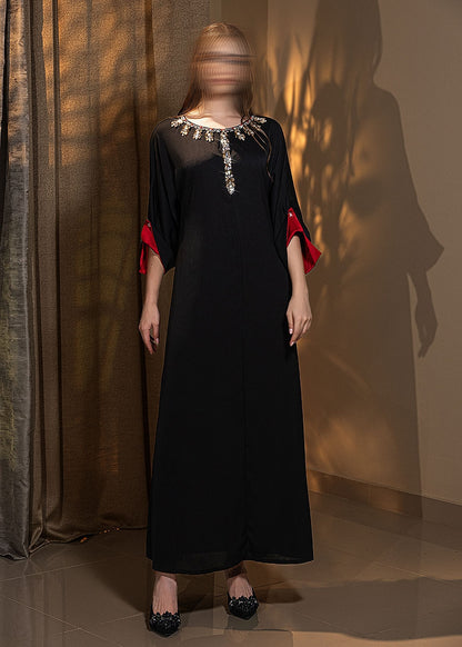 BA5176 Black Rhodonite Dress