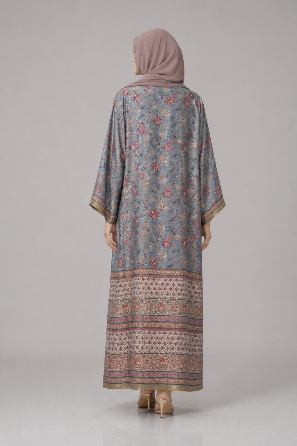Blue Zareen Abaya