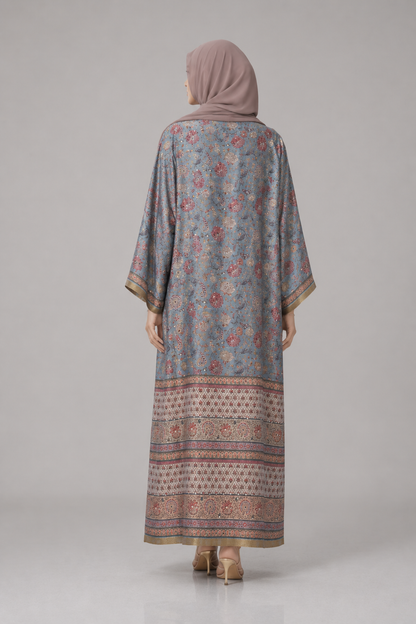 Blue Zareen Abaya