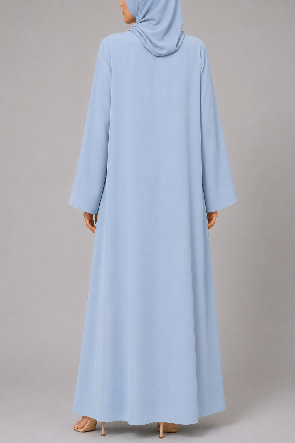 Ice Blue Wave Abaya