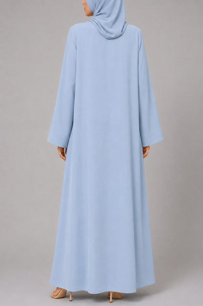 Ice Blue Wave Abaya