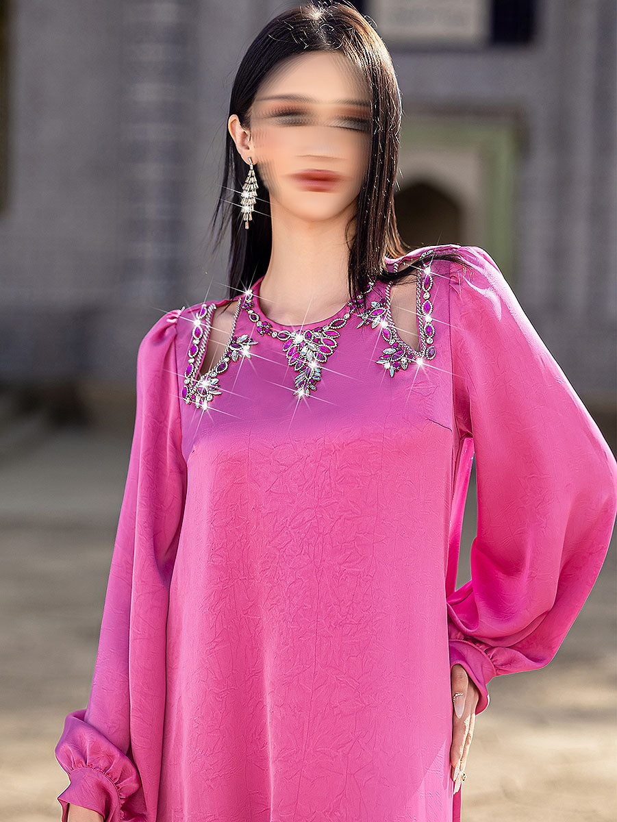 BA5203 Pink Lantern Dress