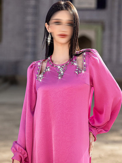 BA5203 Pink Lantern Dress