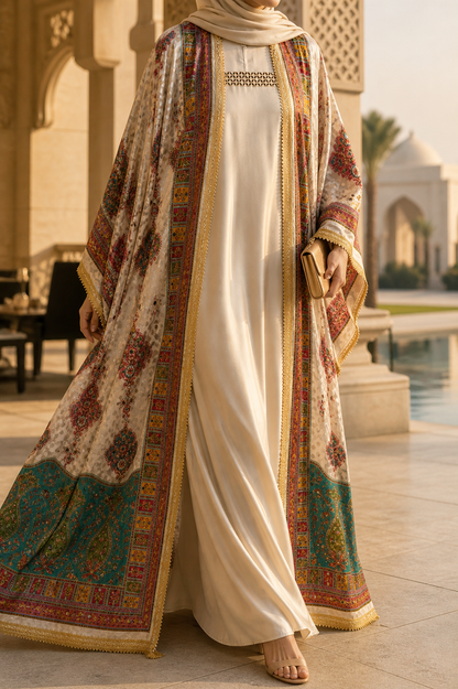 Cream Zareen Abaya