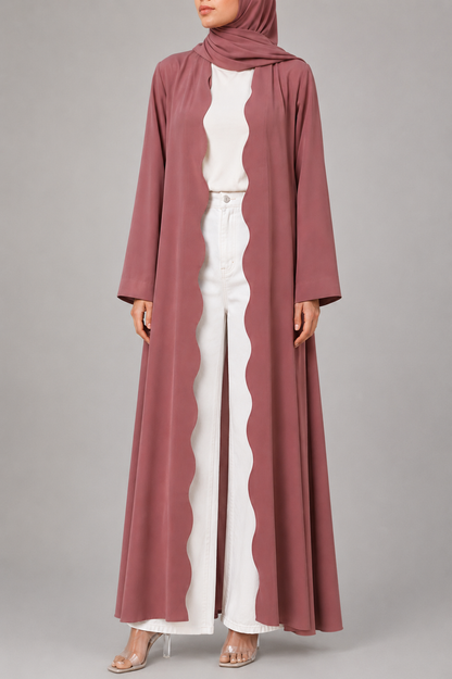Pink Wave Abaya