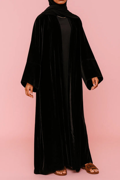 Black Velvet Reign Abaya