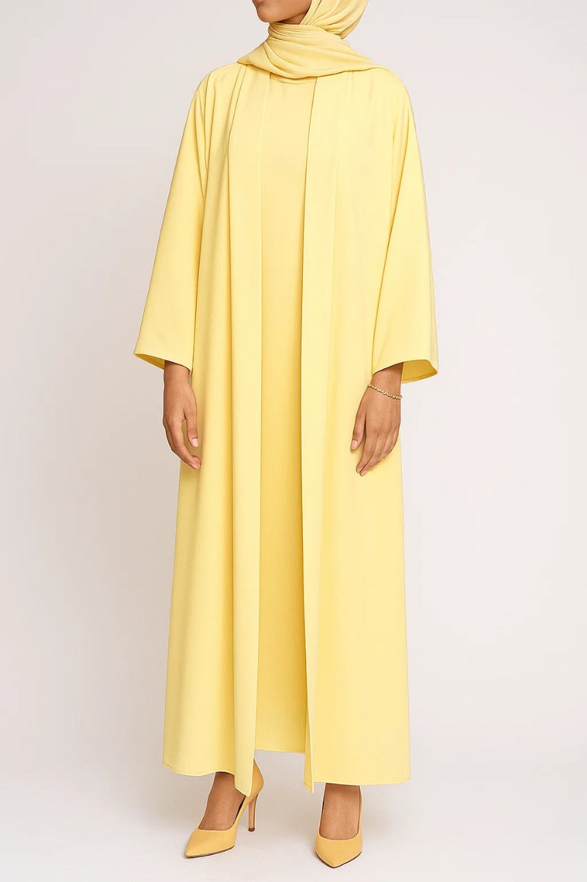 Butter Yellow Mira Abaya