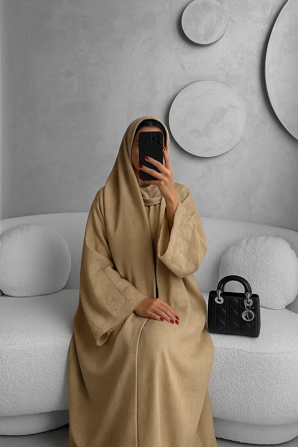Sand Abaya ADWK01