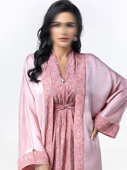 BA5031 Pink Epiphanic Abaya