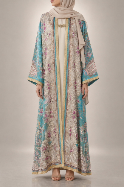 Aqua Zareen Abaya