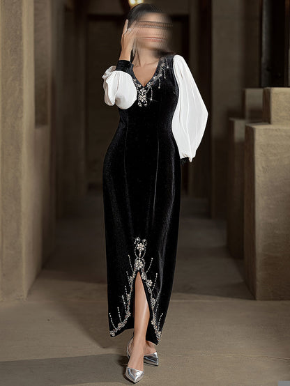 BA6028 Black Merlinite Dress