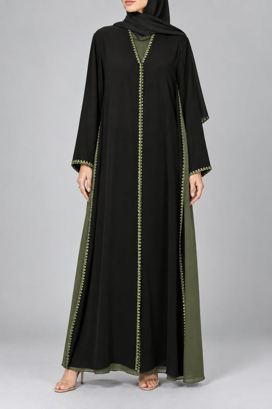 Olive Piceous Abaya