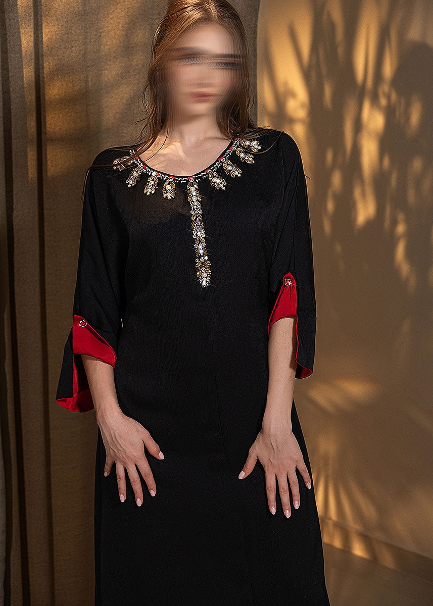 BA5176 Black Rhodonite Dress